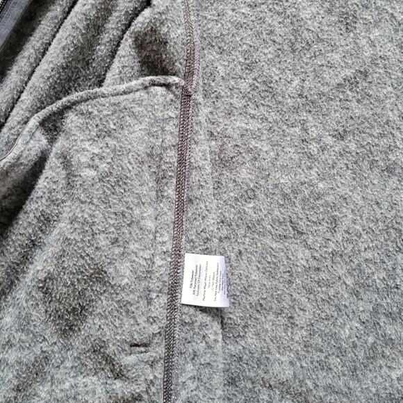 Eddie Bauer Full Zip Fleece Mock Neck Dark Gray Sweater Men Sz L - Picture 6 of 7